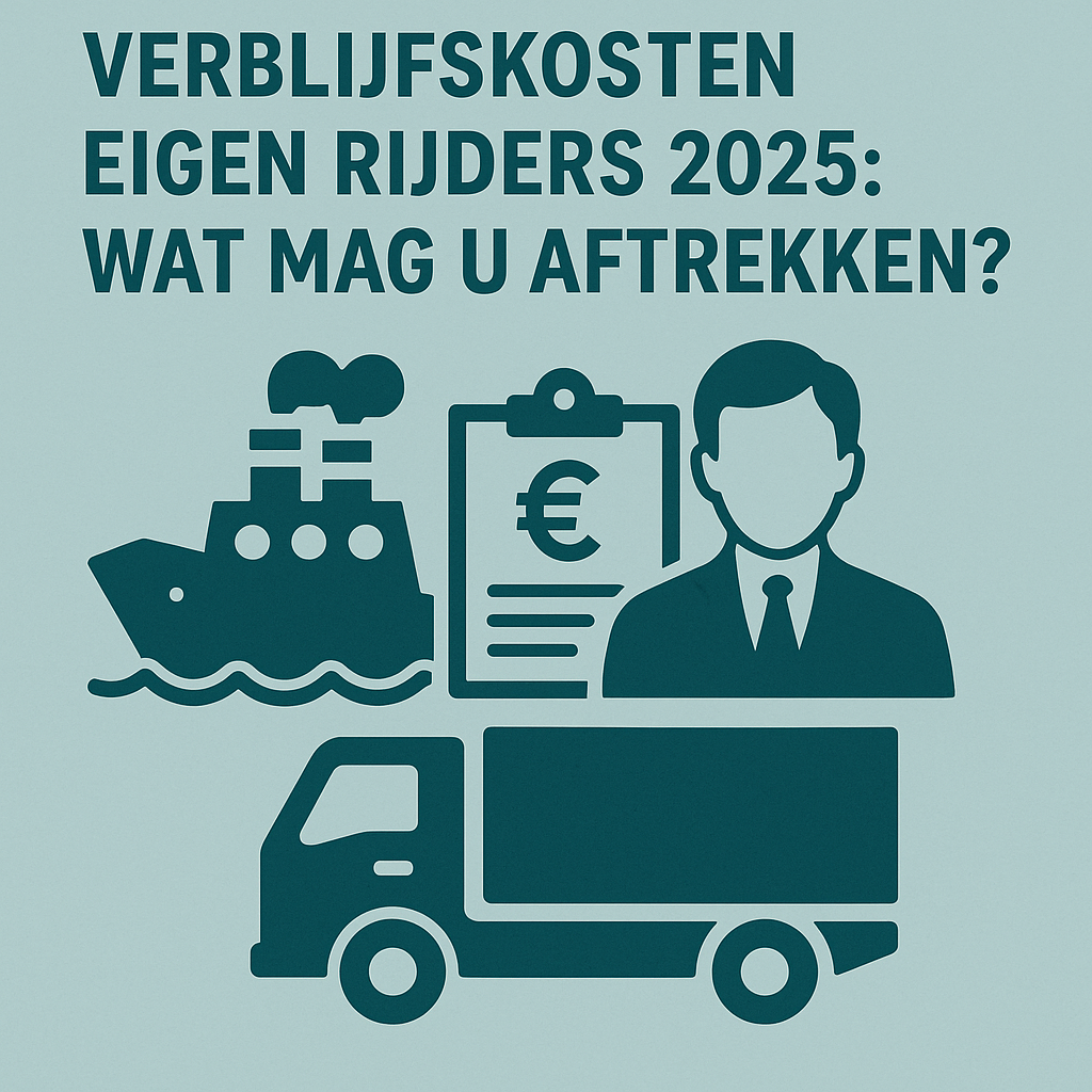 Verblijfskosten eigen rijders 2025: wat mag u aftrekken?