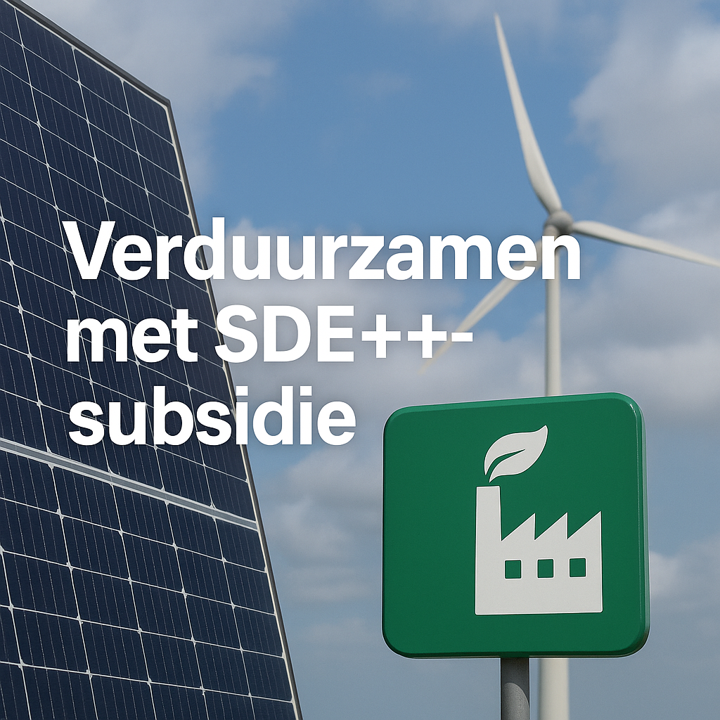 Verduurzamen met SDE++-subsidie: hoe 2025 verliep en wat u met 2026 kunt doen