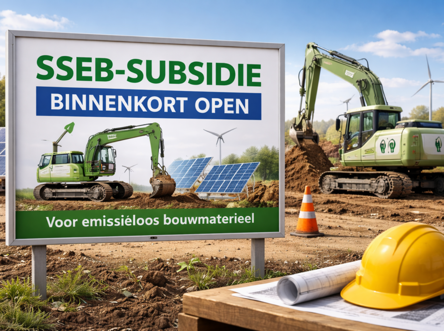 Subsidie voor schoon bouwmaterieel (SSEB) binnenkort weer aan te vragen